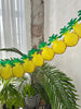 physical Paper Pineapple Banner Tropical Pineapple Garland Summer Pool Beach Banner for Tropical Hawaii Theme Baby Shower Birthday Party Supplies Decopompoms