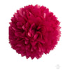 physical Paper pom pom in Cranberry | bright deep pink wedding decor | Birthday decorations | Christmas decor Decopompoms