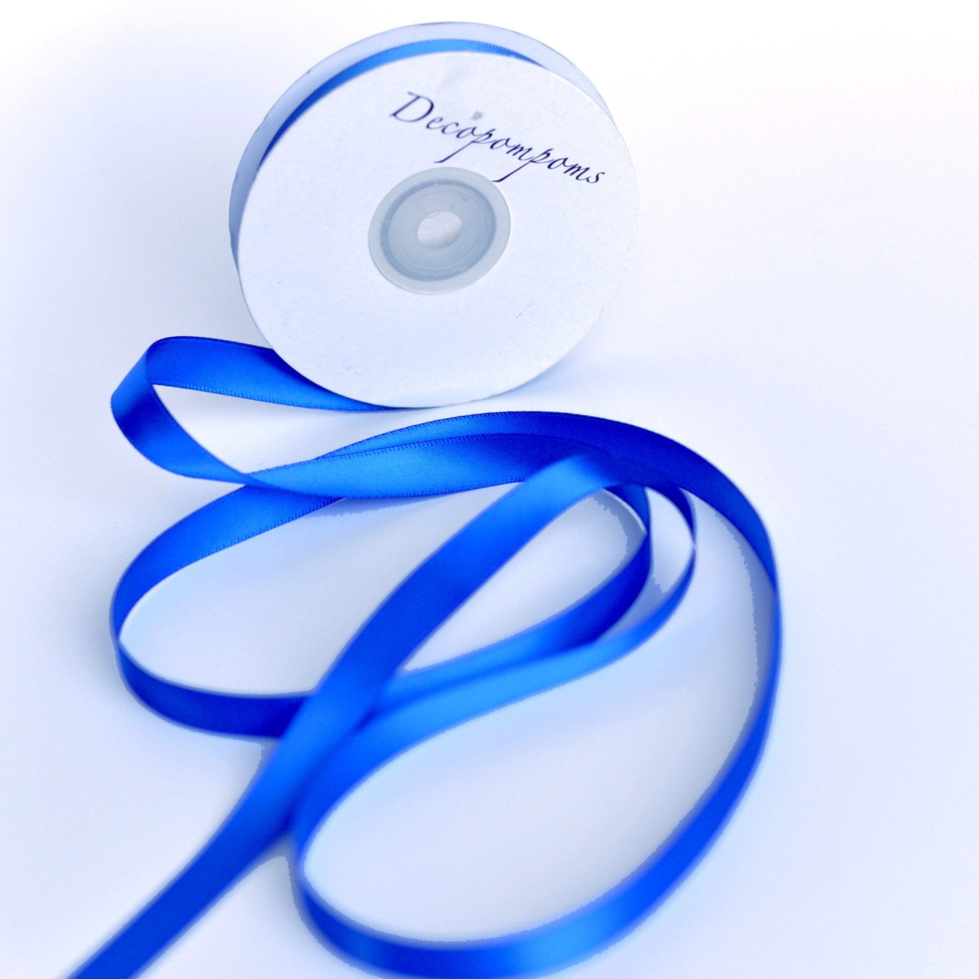 Parade Blue double sided satin ribbon full roll 25m 6 /12 mm royal blue Gift Wrap ribbon bright blue Ribbon Gift Ribbon Decoration Wrapping