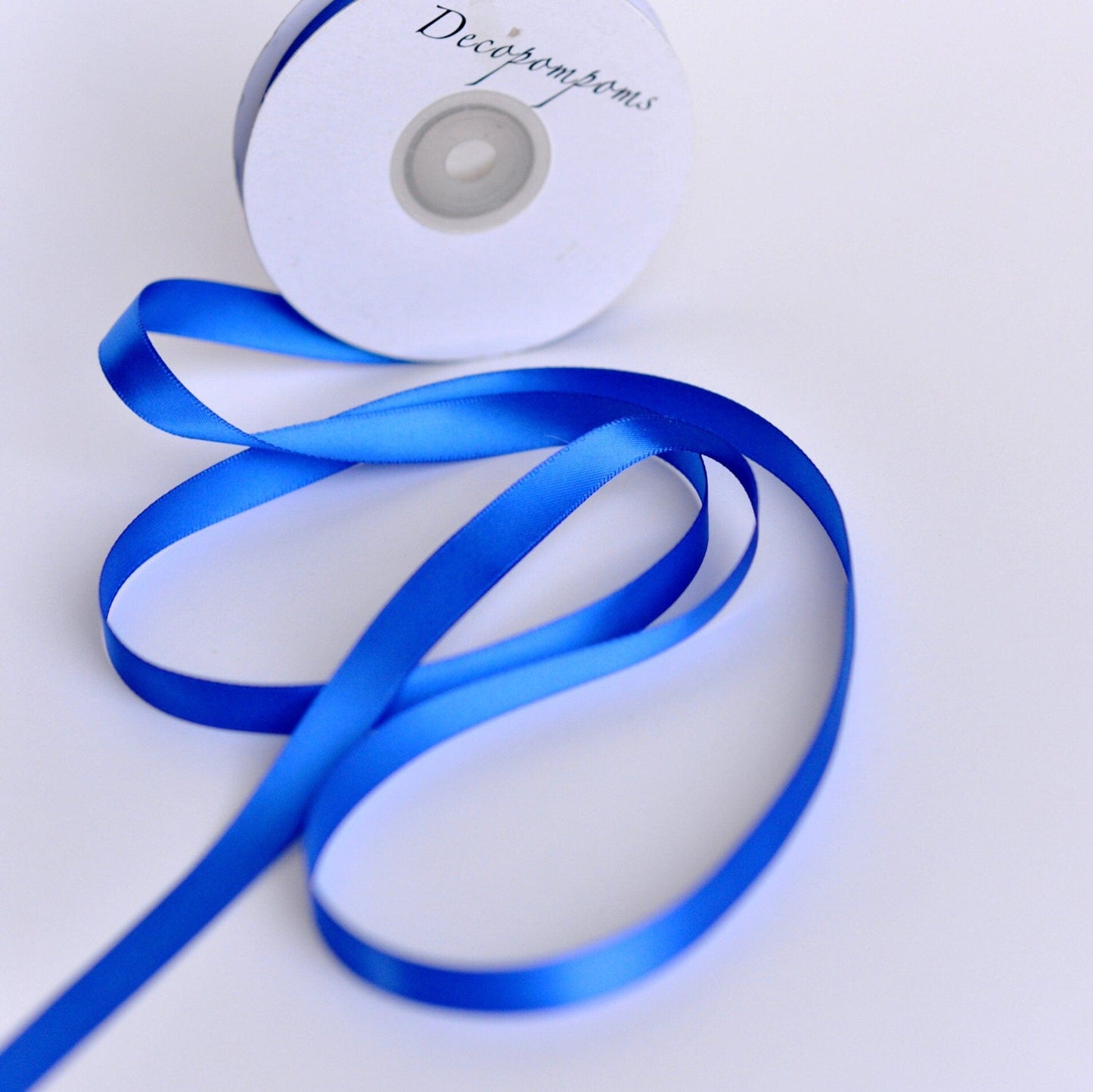 Parade Blue double sided satin ribbon full roll 25m 6 /12 mm royal blue Gift Wrap ribbon bright blue Ribbon Gift Ribbon Decoration Wrapping
