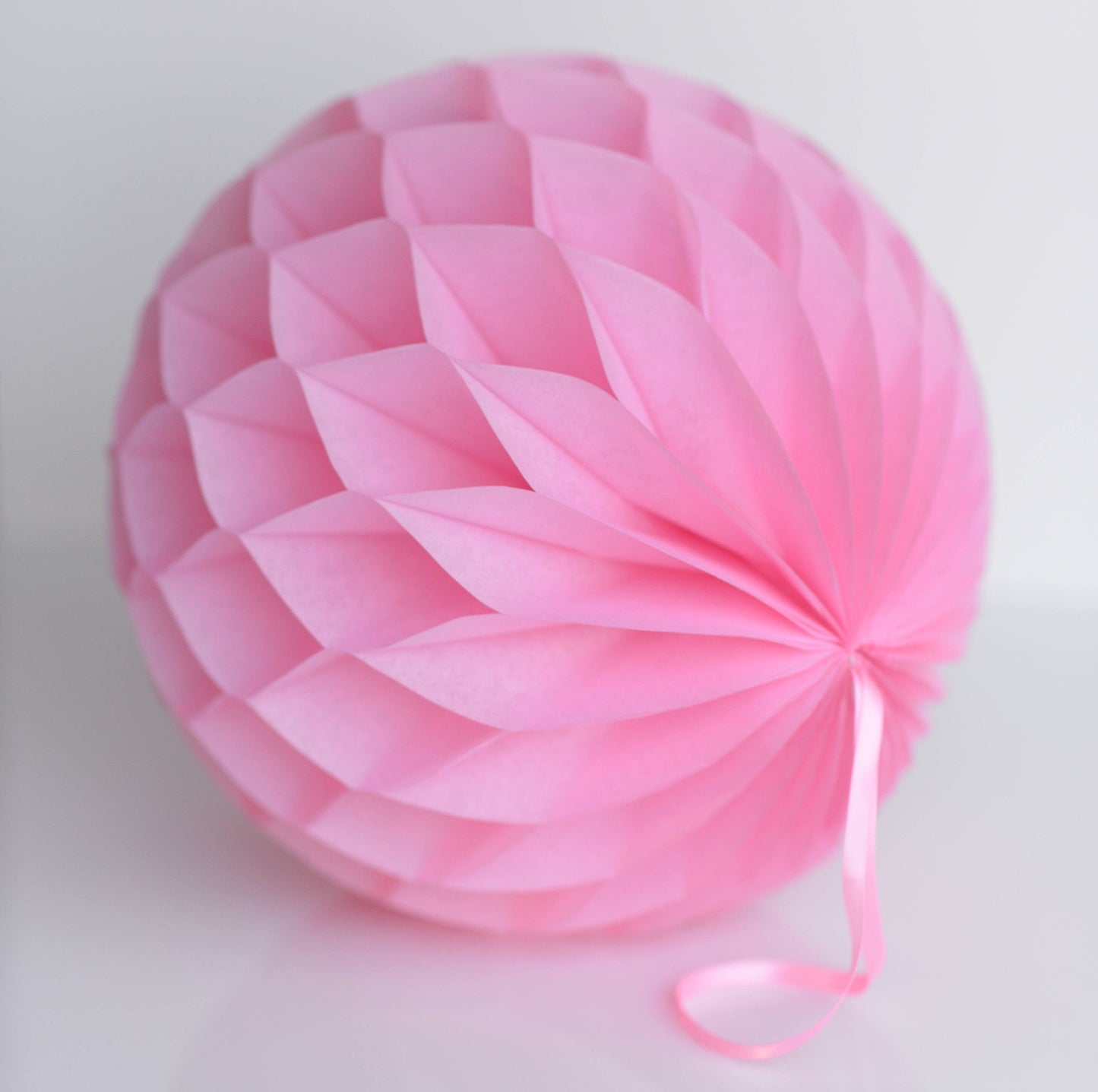 Pink and lavender paper honeycomb ball set | wedding party decorations | Pastel nursery decor