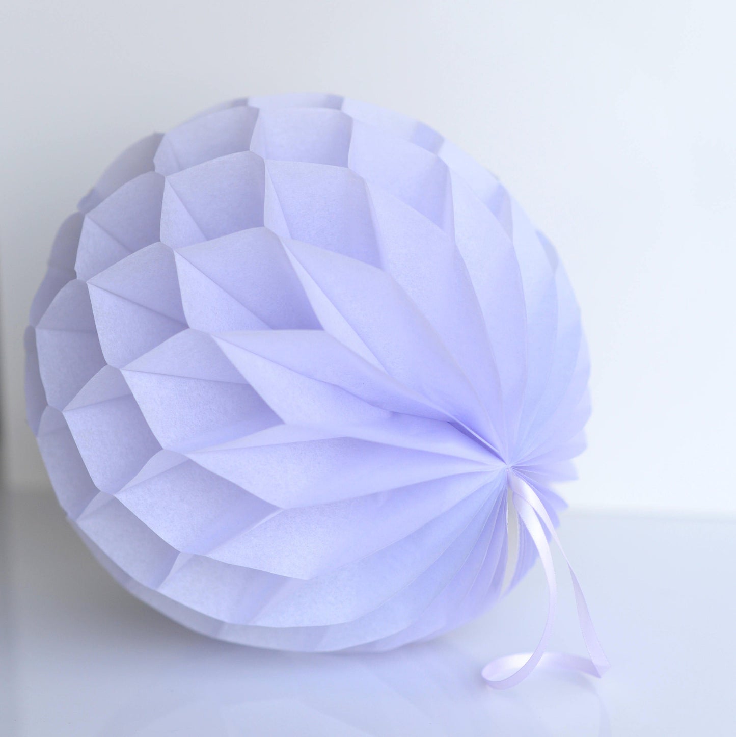 Pink and lavender paper honeycomb ball set | wedding party decorations | Pastel nursery decor