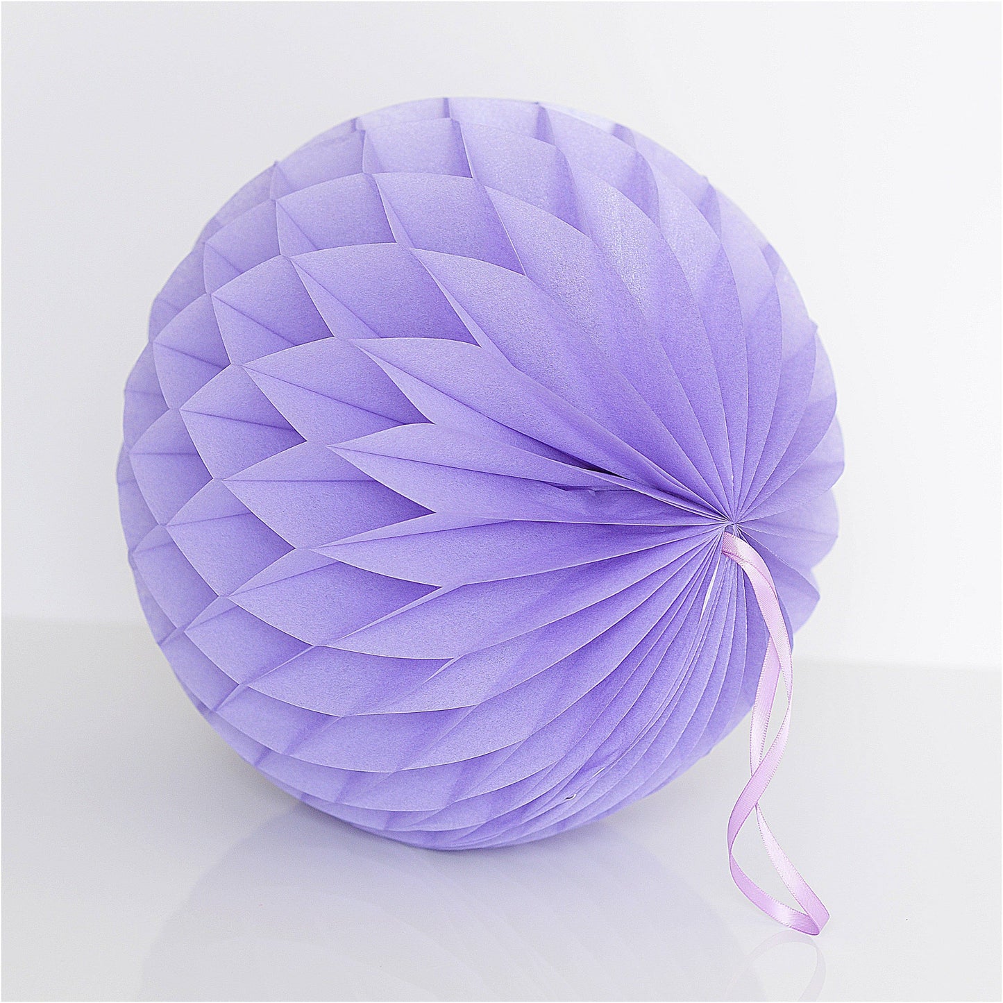 Pink and lavender paper honeycomb ball set | wedding party decorations | Pastel nursery decor