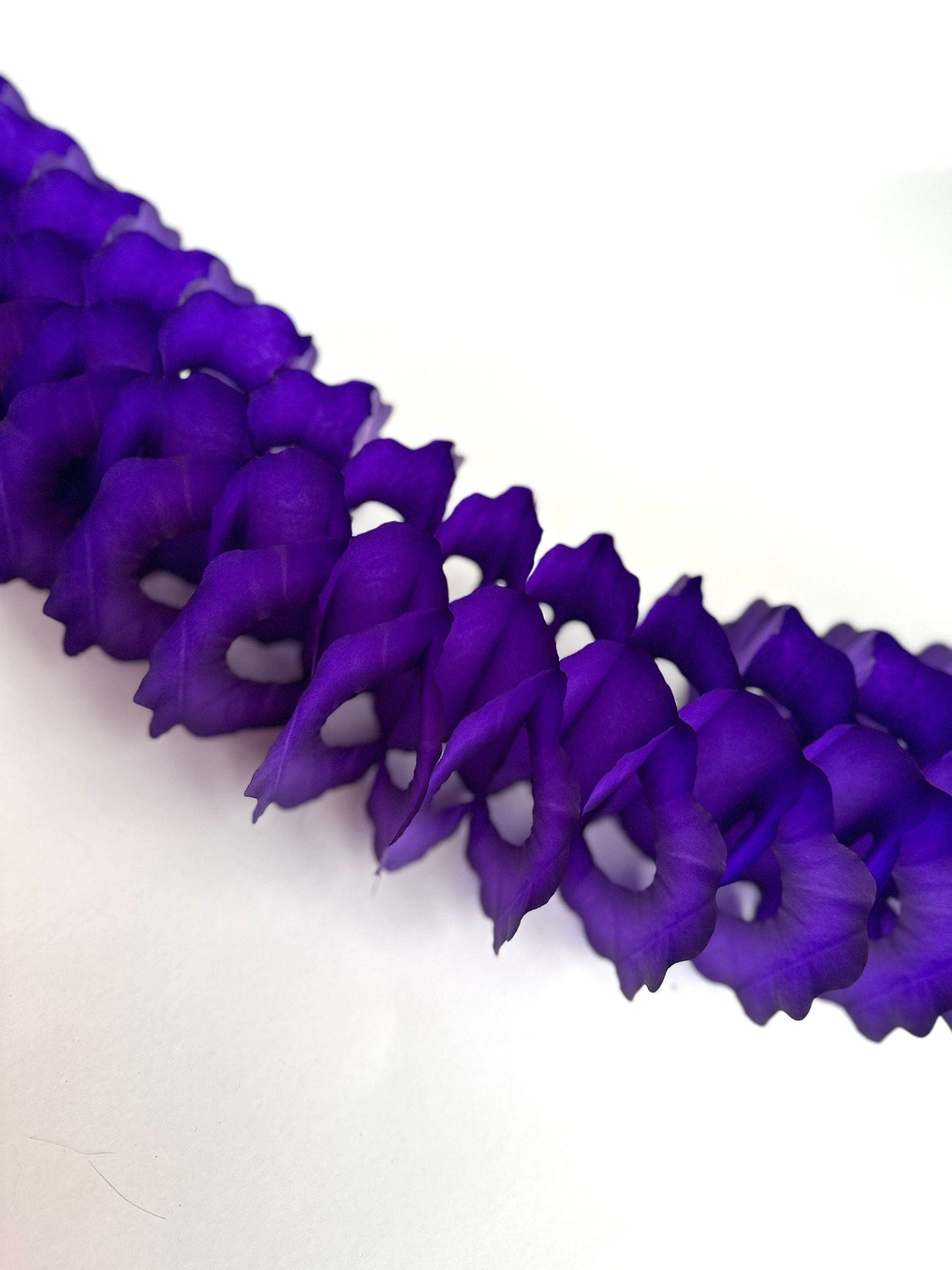 Purple Classic vintage Paper Garlands - set of 3 - 142 " / 360cm - reusable