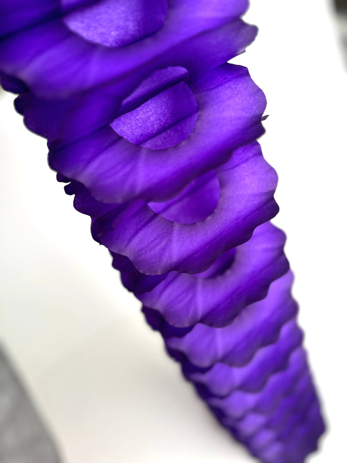 Purple Classic vintage Paper Garlands - set of 3 - 142 " / 360cm - reusable