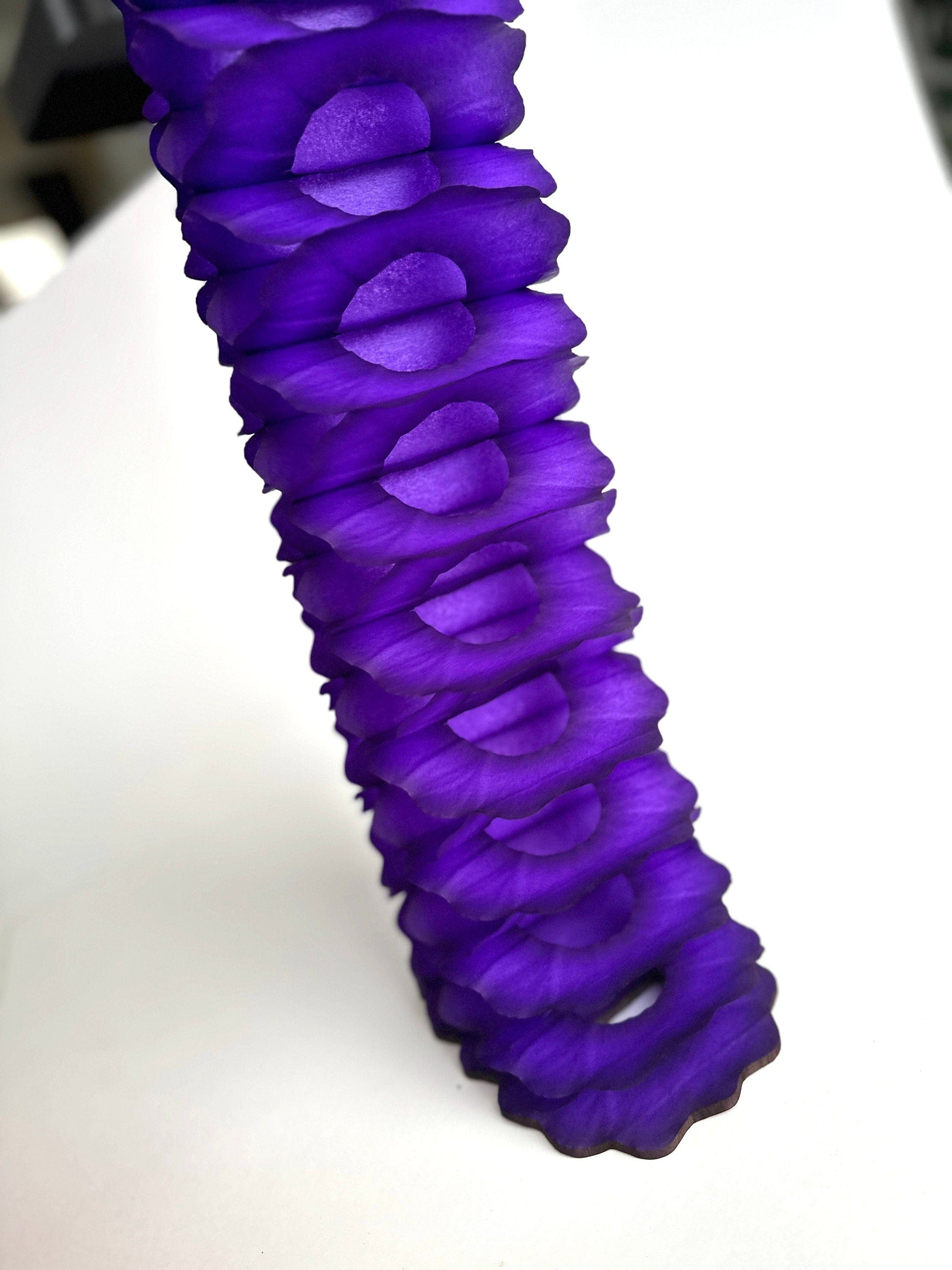 Purple Classic vintage Paper Garlands - set of 3 - 142 " / 360cm - reusable