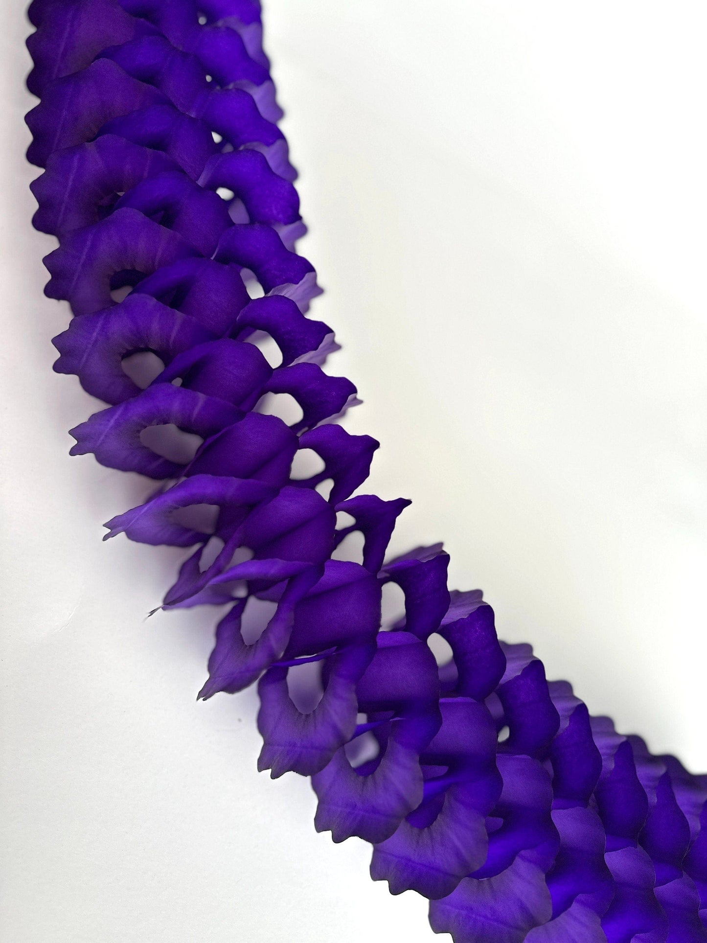 Purple Classic vintage Paper Garlands - set of 3 - 142 " / 360cm - reusable
