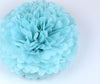 physical Red, light blue and ivory  Tissue Paper Pom Poms party decoration Set 15 psc mixed sizes  Wedding, Birthday, baby shower Party Decorations Decopompoms