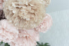 physical Rose gold and blush paper pom pom set |  paper flowers | Wedding decor set | Bridal shower decor Decopompoms