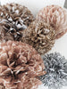 physical Wild Safari party decoration set  - Paper pom pom set of 16 | animal  theme birthday round Decopompoms