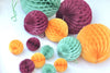 physical Sage Green, Burgundy, mustard, and coral paper Honeycomb party decoration Ball Set Fall baby shower, wedding, birthday, bridal shower decor Decopompoms