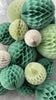 physical Sage green, celery, light green and almond milk  honeycomb balls set  | paper decorations | wedding decor | Honeycomb arch Decopompoms