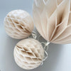 physical Sage green, celery, light green and almond milk  honeycomb balls set  | paper decorations | wedding decor | Honeycomb arch Decopompoms