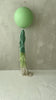 physical Sage green Giant balloon with green and cream paper fringe tail  baby shower, wedding, birthday party balloon decorations paper tassel tail Decopompoms