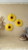 physical Set of 3 Beautiful Yellow Paper sunflower Flowers - Huge Paper Fan Party Decorations -  Paper Flower Decor for Weddings and birthday decor Decopompoms
