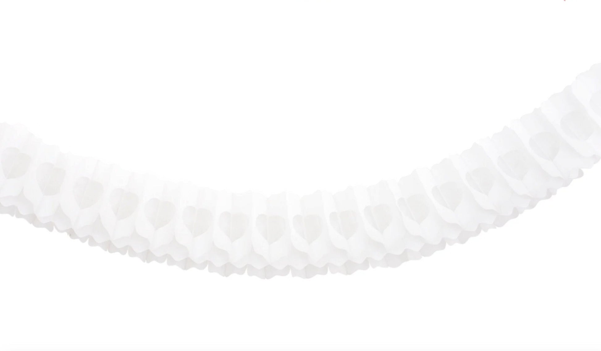 White Classic tissue Paper honeycomb Garland set 3PSC - 360cm / 11.8ft each wedding, birthday, baby shower decor, photo wall back drop
