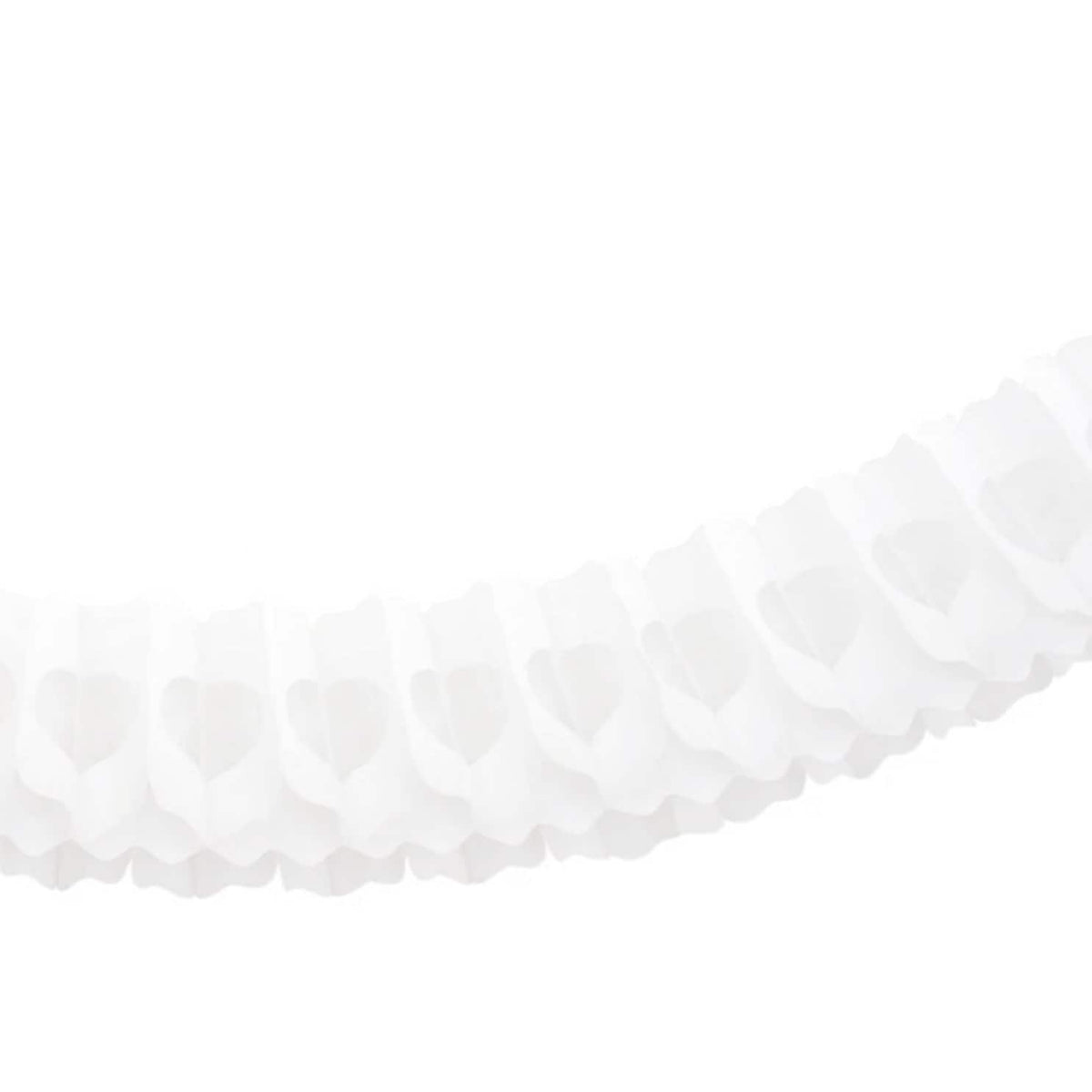 White Classic tissue Paper honeycomb Garlands set of 3 psc - 360cm 11.8ft each - wedding birthday baby shower decor photo wall back drop
