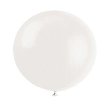 White Jumbo Balloon with Tassel Tail Fringe - Latex Balloon - blue silver mint ivory Wedding bridal Shower Photoshoot backdrop Decorations