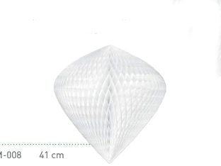 White Paper honeycomb ornaments decorations | paper baubles | white Christmas decor | various shapes | centrepieces