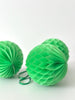 Standard honeycomb Apple green paper honeycomb - hanging party decorations decopompoms