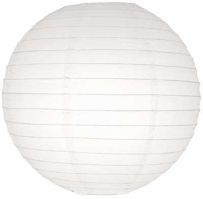 White Round Paper Lantern  - Wedding Party Decorations with LED light