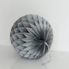 Metallic silver paper Honeycomb ball party decorations Christmas paper ornament wedding birthday shimmery new year hanging decoration