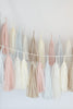 Blush pink and champagne paper Tassel Garland - fully made - dusty pink Wedding baby Shower baby shower Decor Balloon Tail