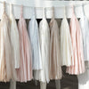 Blush pink and champagne paper Tassel Garland - fully made - dusty pink Wedding baby Shower baby shower Decor Balloon Tail