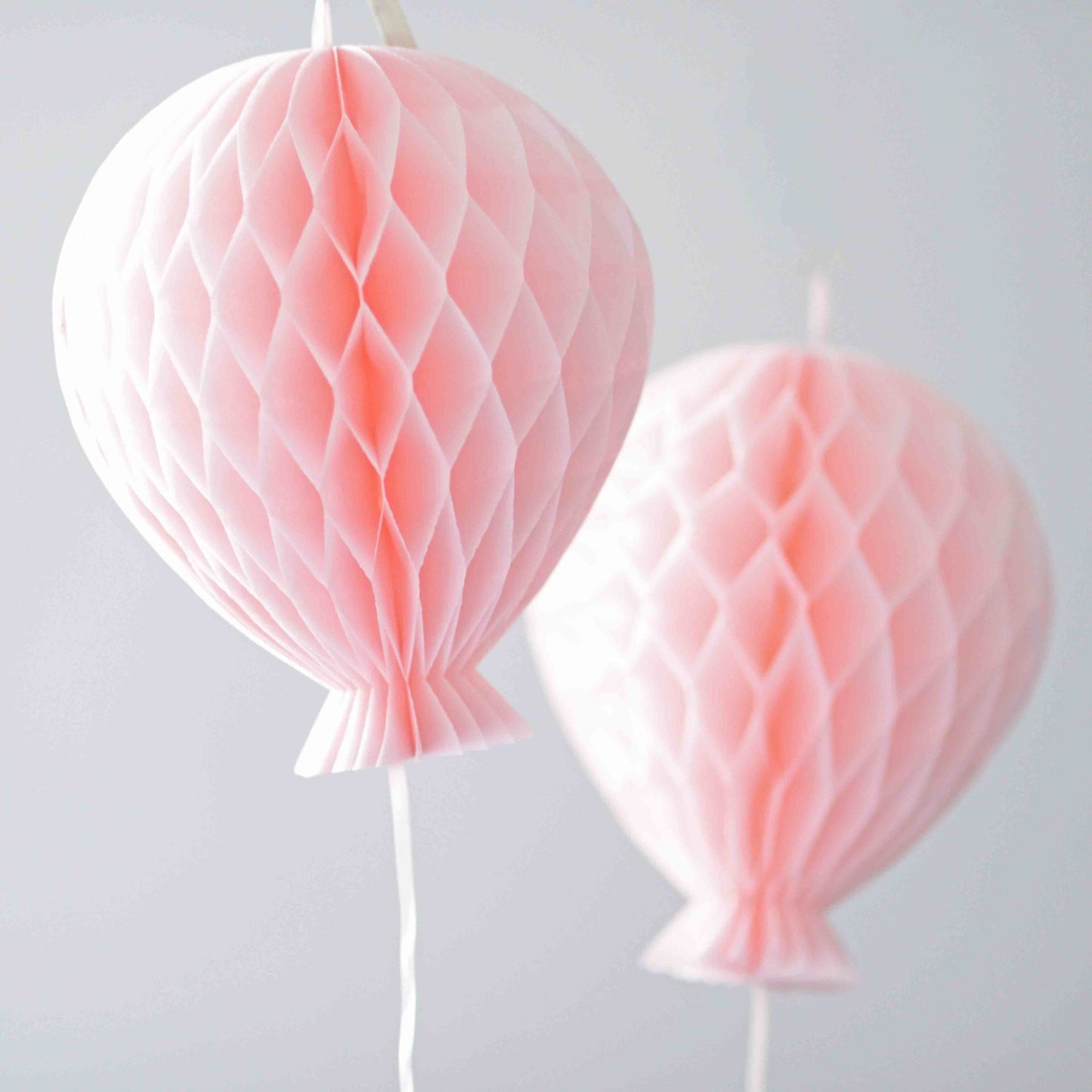 Light pink paper balloon honeycomb party decorations  3PSC 1st birthday, Baby shower,  Nursery garland, kids room, classroom decor, wedding