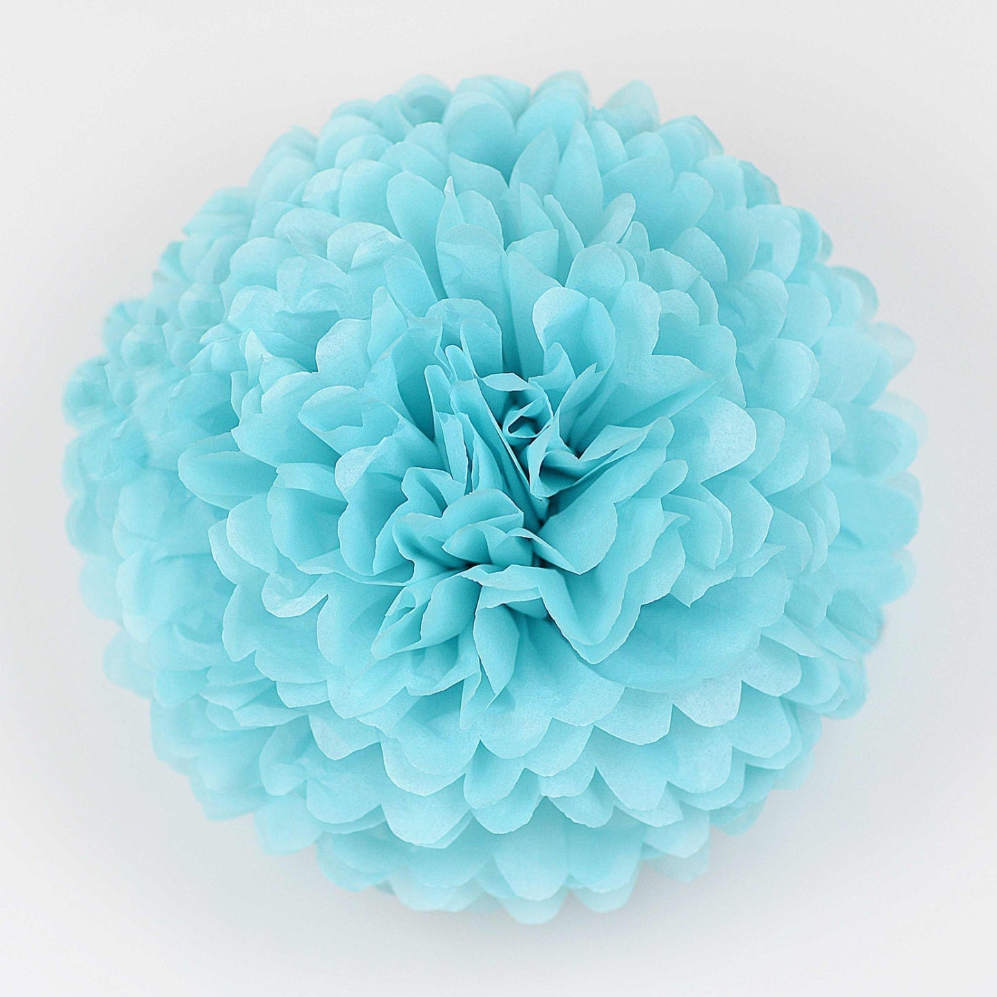 Aquamarine tissue paper pom pom party decorations sea birthday party boho wedding baby shower blue paper flowers biodegradable decor