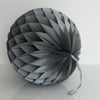 Metallic silver paper Honeycomb ball party decorations Christmas paper ornament wedding birthday shimmery new year hanging decoration