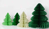 Tissue paper honeycomb Christmas tree set vintage Paper honeycomb set Christmas decorations Holiday decor home decor gift customisable