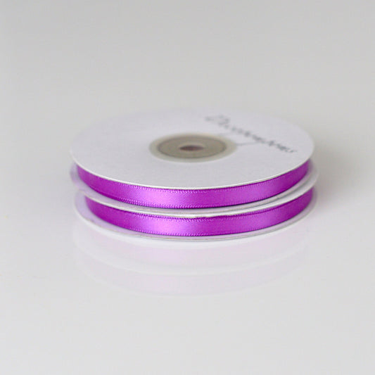 Purple double sided satin ribbon roll