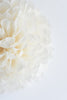Ivory paper pom poms | Paper flower decor | Ivory wedding decor | Rustic wedding decor | Nursery decor
