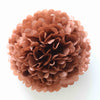 Copper Paper pom pom  party decorations shimmery copper - various sizes