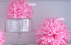 Paper pom pom Breeze / pale blue | Wedding decoration | Wedding isle decor | Paper flowers
