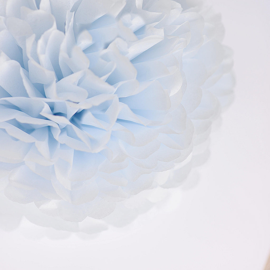 Paper pom pom Breeze / pale blue | Wedding decoration | Wedding isle decor | Paper flowers