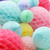 Custom colour paper honeycomb Party decoration balls set 10 psc mixed sizes wedding pom poms Birthday party Hanging decorations baby shower