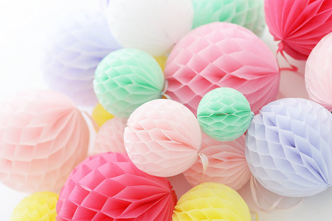Small size paper honeycomb balls 4 PSC 10cm 4