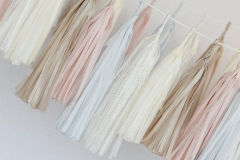 Custom colour paper tassel garland FULLY MADE Custom length wedding birthday party baby shower bridal shower decor party banner fringe decor