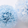 Paper pom pom Breeze / pale blue | Wedding decoration | Wedding isle decor | Paper flowers