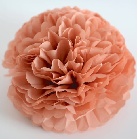 Terracotta tissue paper pom pom party decorations various sizes paper flowers for boho wedding birthday party baby shower eco friendly decor
