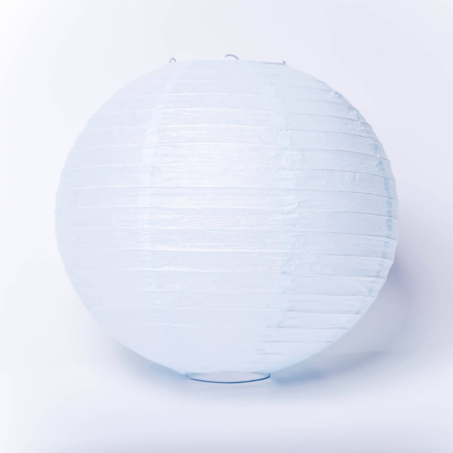5 PSC light blue Paper lanterns with led light Tissue Paper Lantern Round Hanging Chinese Paper Lantern  12" party baby shower decorations