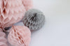 Paper honeycomb teetotum bauble party decorations  customisable colours Christmas bauble wedding birthday party bridal shower decor