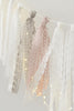 Natural linen cochet ribbon tassel fringe garland 2m length with mini led lights Shabby Chic Banner for Wedding Baby Shower