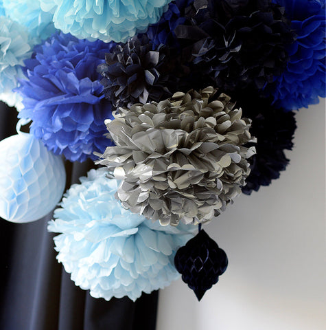 20 large paper pompoms party decorations set customisable paper flowers set for Bridal shower baby shower wedding birthday party decorations