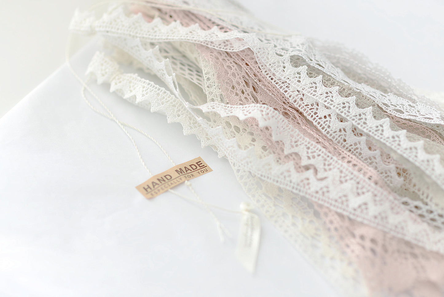 Linen Crochet Tassel Garland: Boho Nursery, Wedding, Party Decor