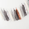 Metallic Silver, Bronze, and Grey Paper Tassel Garland | Fringe Birthday Banner