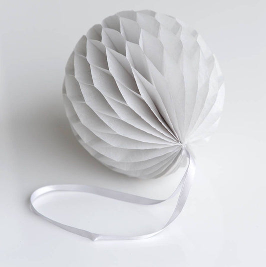 Mountain mist paper honeycomb ball party decoration light grey wedding birthday party baby shower Christmas home eco friendly decor gift