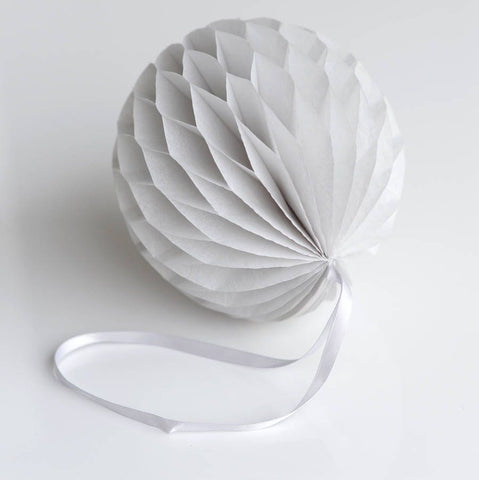 Mountain mist paper honeycomb ball party decoration light grey wedding birthday party baby shower Christmas home eco friendly decor gift